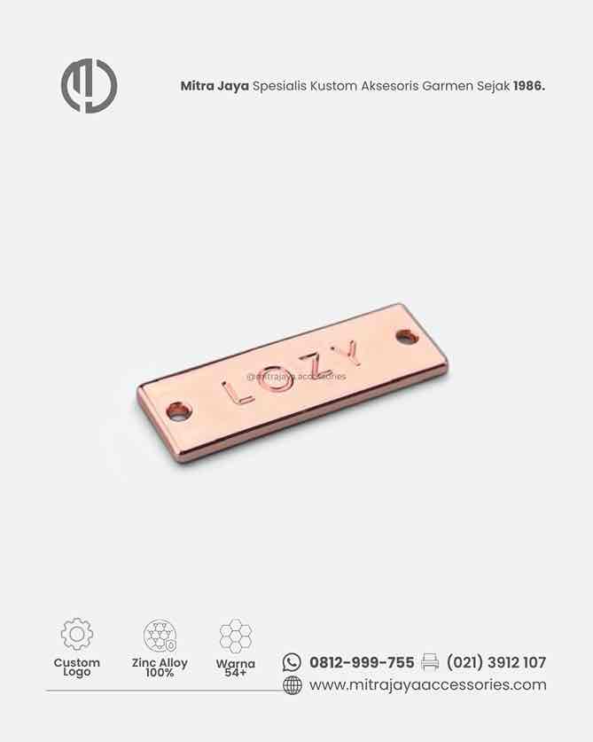 Logo Plat Baju Custom