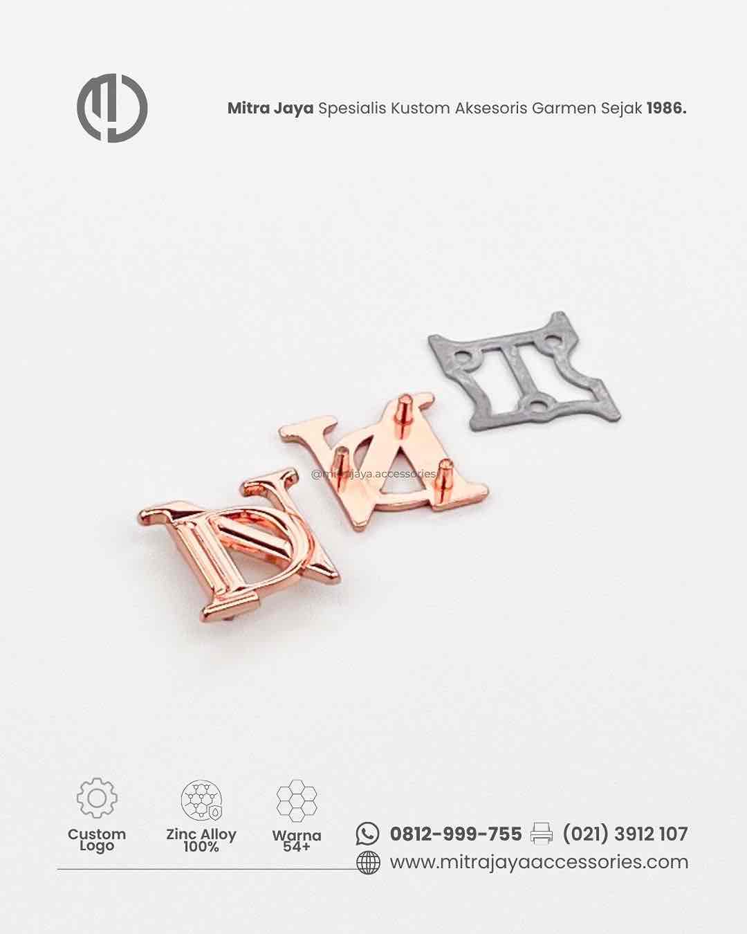 Logo Plat Sepatu Custom Custom (Foto 2) - Mitra Jaya Accessories