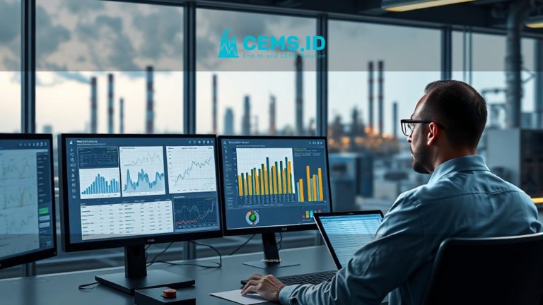 data CEMS untuk analisis kepatuhan bulanan