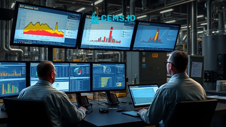 monitoring real-time untuk emisi saat downtime pabrik