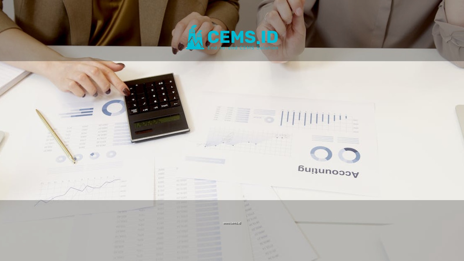 Two professionals analyzing financial documents with a calculator.