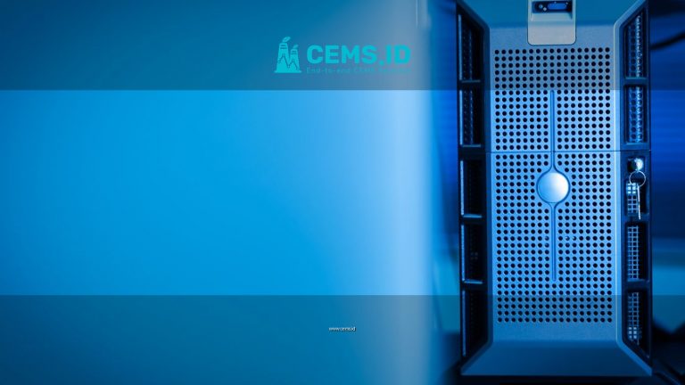 Close-up of a modern server unit in a blue-lit data center environment.
