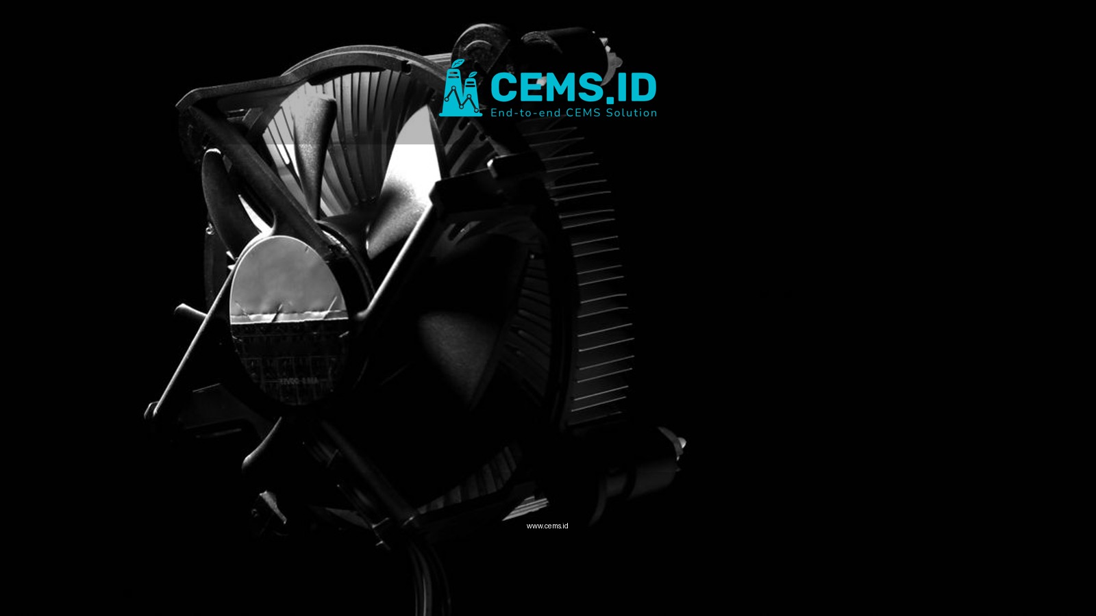 Elegant black and white photo of a CPU cooler with dramatic shadows, perfect for technology themes.