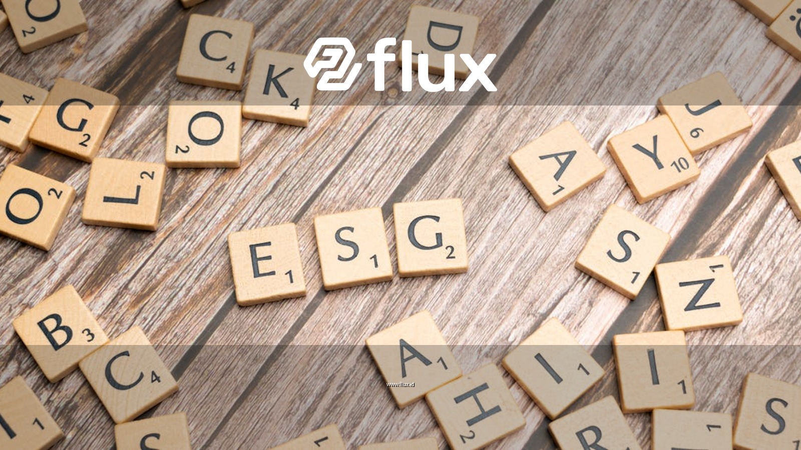 Wooden letter tiles spell ESG on a rustic wooden surface, emphasizing sustainability.