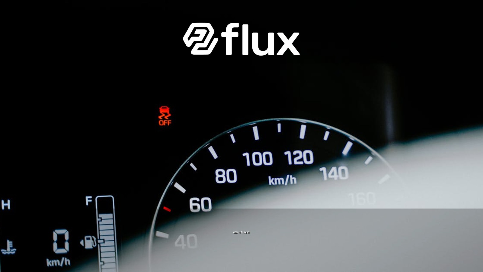 Detailed close-up of a car speedometer displaying a digital reading and warning light.