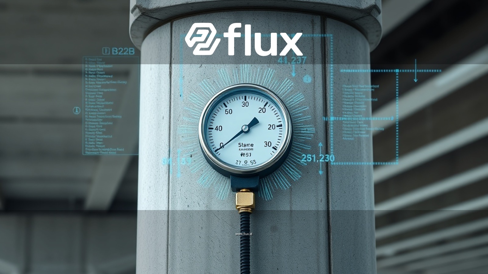 Monitoring Regangan Beton Jembatan Real-Time dengan Flux