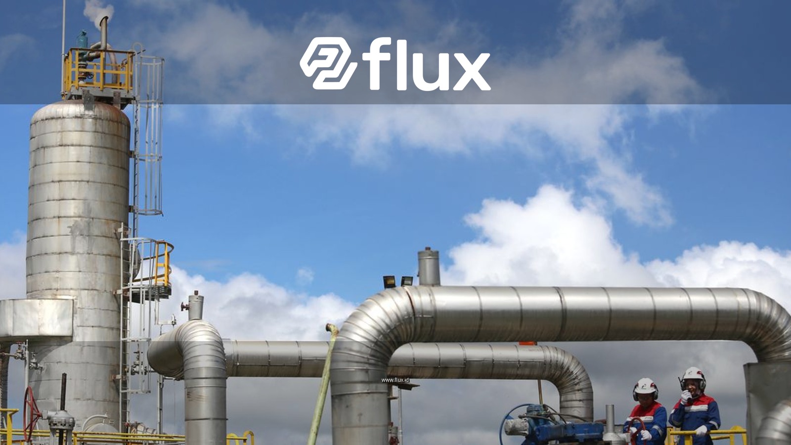 Modern gas plant operations with engineers in Lampung, Indonesia.