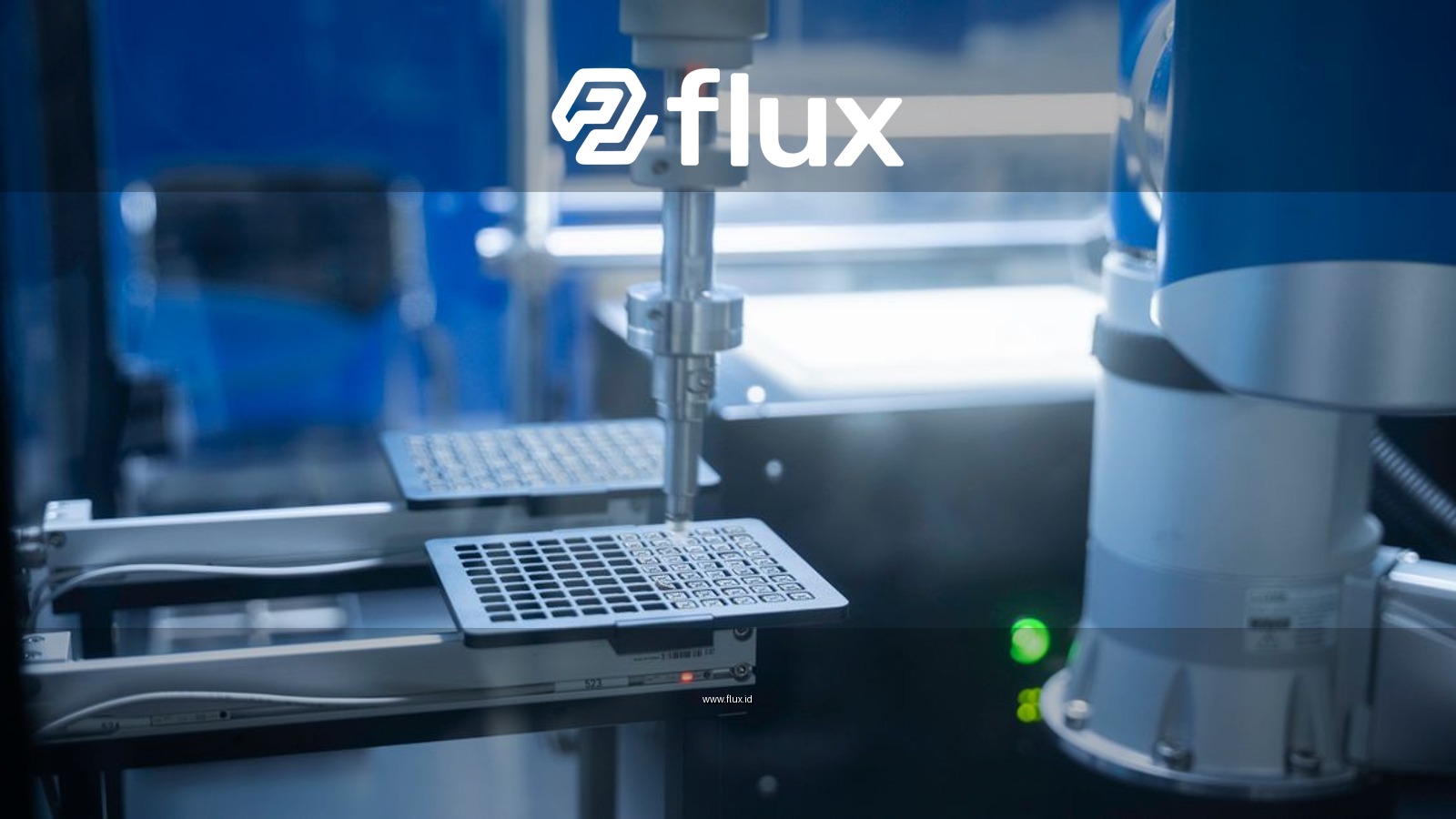 Close-up of robotic arm automating lab processes with precision.