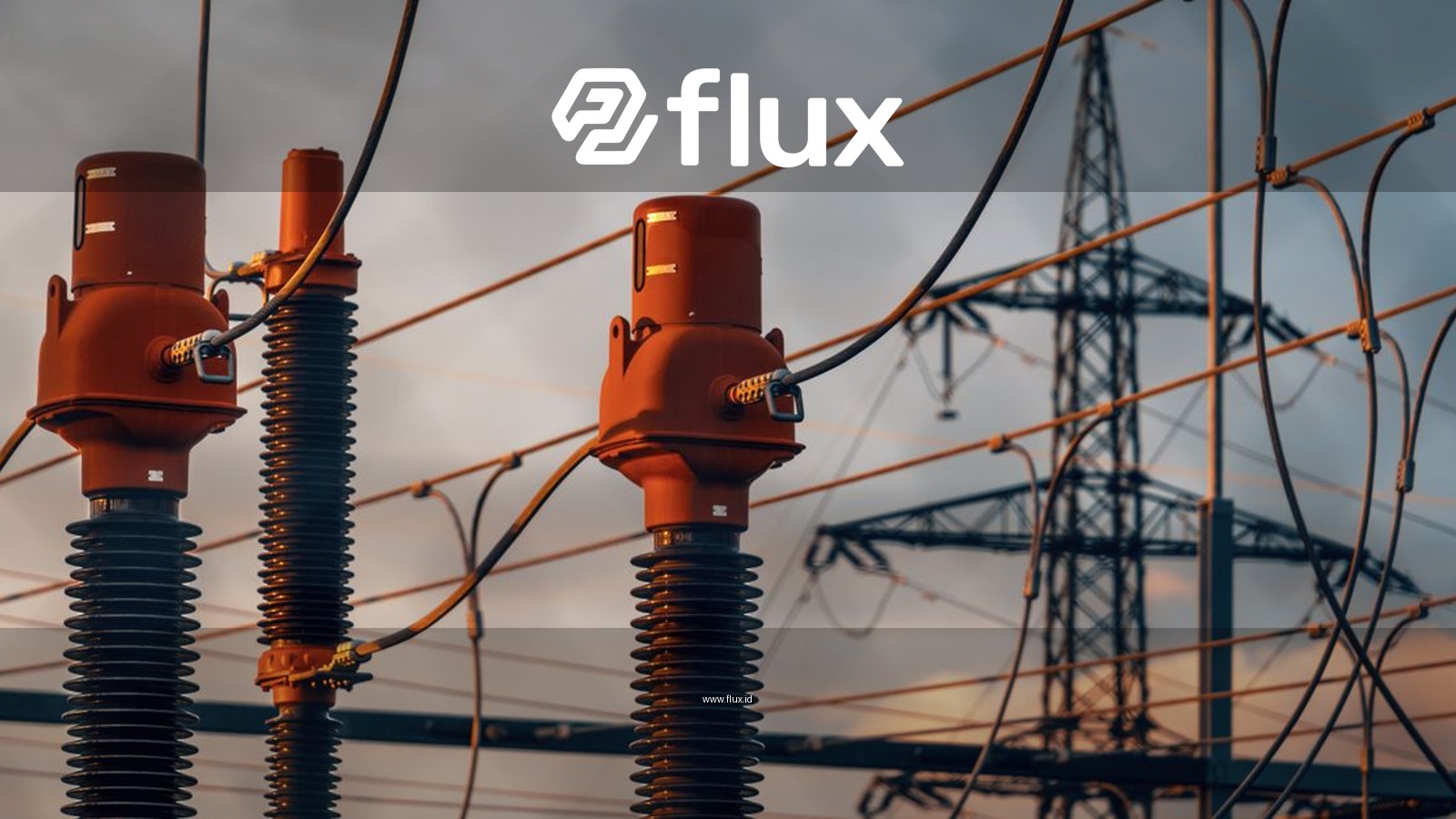 Detailed view of power transformers and lines against a sunset sky in Austria.