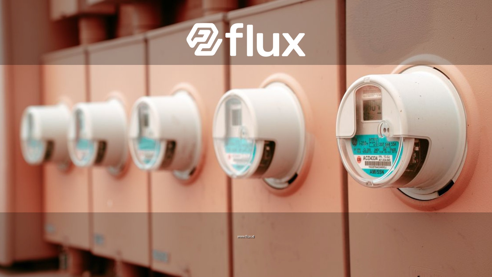 Close-up view of a row of industrial electricity meters for power monitoring and technology.