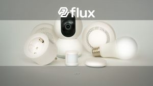 A collection of smart home devices including bulbs, sockets, and cameras on a white backdrop.
