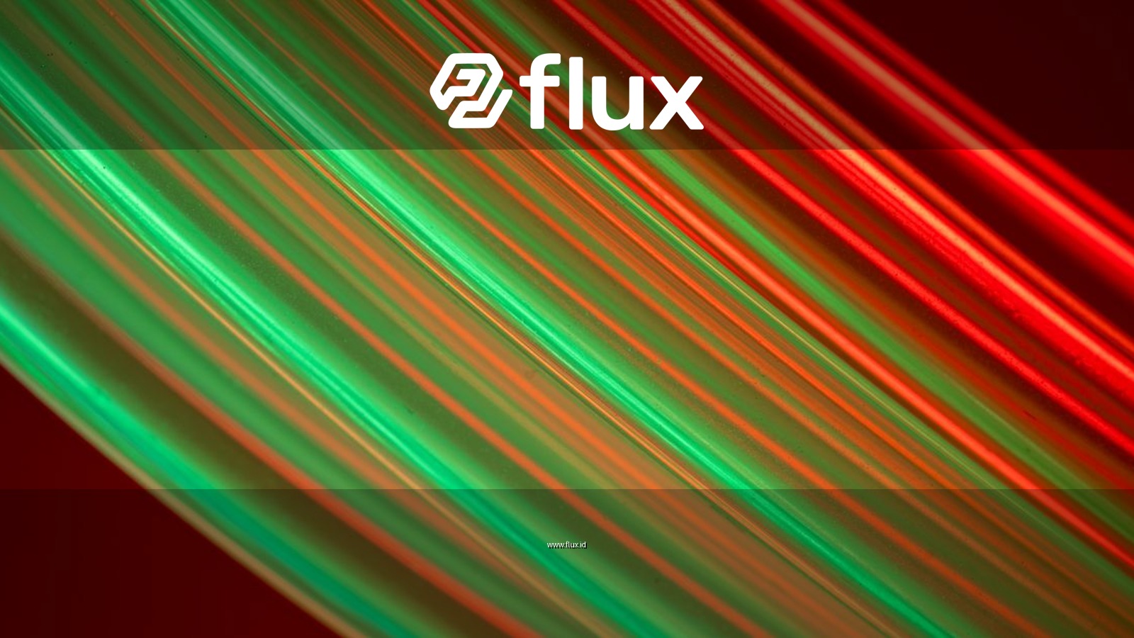 Dynamic red and green light trails forming abstract shapes and vibrant movements.