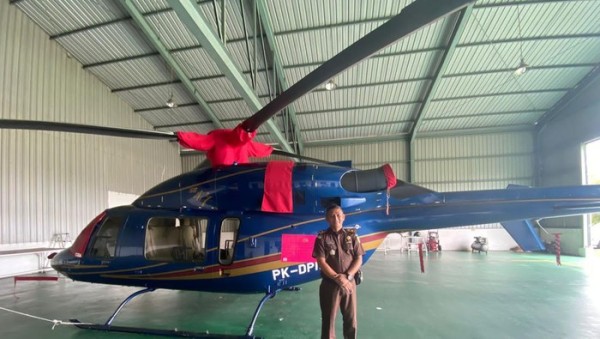 Helikopter Jenis Bell 427 Milik Surya Darmadi Disita Kejagung