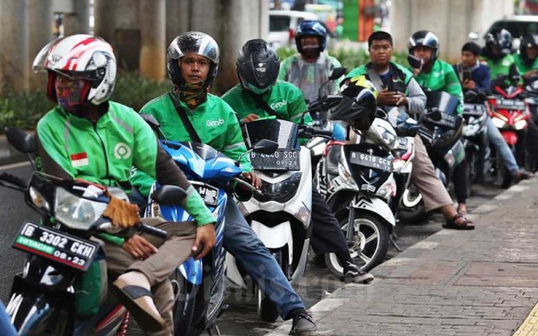 Puluhan Ojek Online Mogok Kerja, Buntut Penundaan Kenaikkan Tarif Hari Ini
