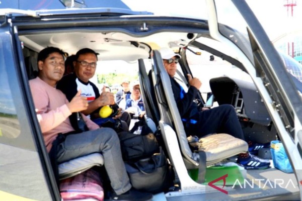 Helikopter Rombongan Pejabat Mendarat Darurat Akibat Cuaca Ekstrem