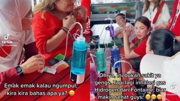 Video Viral Para Ibu Ngumpul Pakai Inlfasi Hidrogen, Amankah?