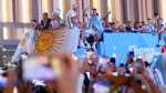 Skuad Argentina Rayakan Kemenangan Piala Dunia 2022 di Monumen Obelisk