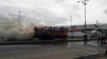 Truk Terbakar Hingga Membuat Jalur Pantura di Demak Macet Parah