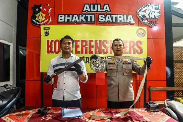 Tiga Remaja Dibekuk Polisi Saat Tertangkap Membawa Senjata Tajam Di Gondokusuman, Jogja