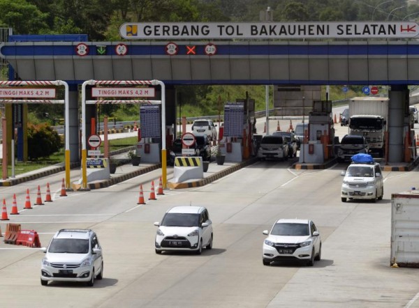 Arus Balik Tol Palembang-Lampung H+4 Lebaran Idul Fitri Ramai Lancar