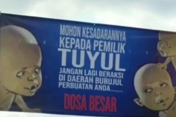 Heboh! Warga Tasikmalaya Pasang Spanduk 'Tuyul Dilarang Beraksi' Karena Sering Kehilangan Uang