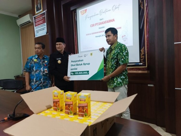 Pemkab Wonogiri Terima CSR Obat-Obatan 5.400 Botol