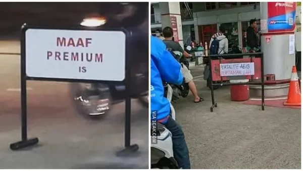 6 Potret Tulisan Bensin Habis Ini Kocak, Pembeli Enggak Jadi Emosi
