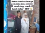 Viral Pernikahan Dini Dua Anak SMP di Pemalang, Digelar Meriah Tapi...