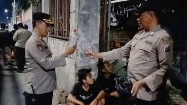 Operasi Gabungan di Kota Santri, Polres Jombang Amankan Sejumlah Motor Brong dan Pemabuk