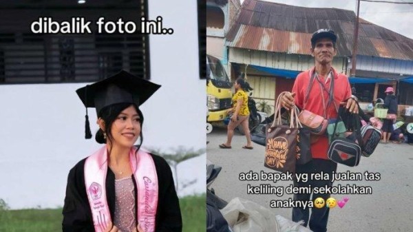 Momen Cassandra Anak Penjual Tas Keliling Saat Wisuda, Ayah : Kayanya Bapak yang Paling Miskin