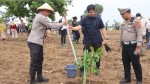 Kapolres Indramayu Hadiri Penanaman Serentak Agroforestri, Dukung Ketahanan Pangan