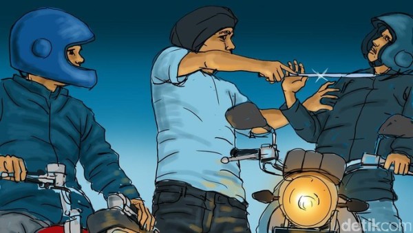 Driver Ojol Dibegal di Tapos Depok, Korban Dibacok dan Motor Dirampas