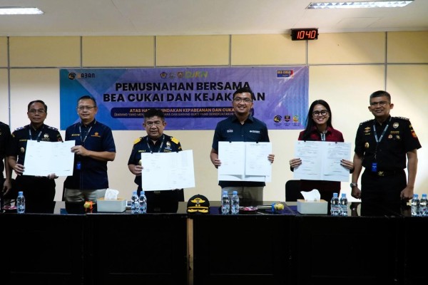 Bea Cukai Banten & Kejaksaan Musnahkan Barang Hasil Penindakan Senilai Rp 47,17 Miliar