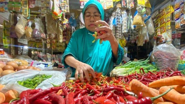 Meski Pasokan Lancar, Harga Cabai dan Sayuran di Pasar Tradisional Madiun Naik