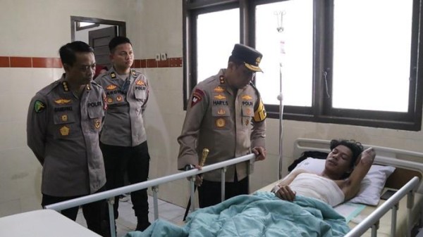 Kapolda Kaltara Kunjungi Mahasiswa Terbakar Korban Insiden Aksi Demonstrasi, Janjikan ini