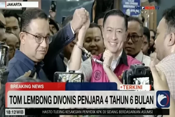 Anies Sebut Tom Lembong Korban Kriminalisasi: Hukum Digunakan Menjebak Seseorang