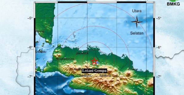 BNPB Getaran Gempa M4 9 Kabupaten Bekasi Terasa Hingga Kabupaten Purwakarta
