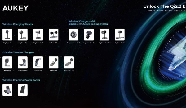 Aukey Rilis 14 Produk Wireless Charging MagFusion Qi2.2