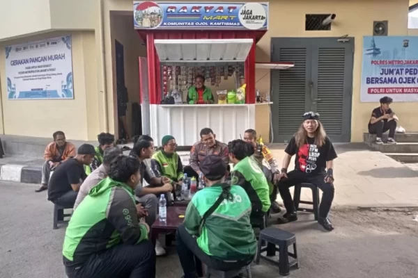 Berdayakan Komunitas Ojol, Polres Jakpus Bikin Inovasi Rakyat Mart dan Auto