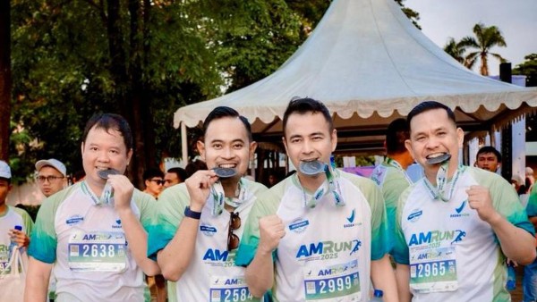 Selebgram Juragan 99 dan Shandy Purnamasari Dukung AMRun 2025, Suarakan Gaya Hidup Sehat