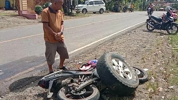 Tambalan Aspal di Jalan Lintas Timur Jambi Daerah Sekernan Bergelombang, Kerap Picu Kecelakaan