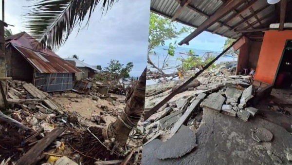 Daftar 15 Keluarga yang Rumahnya Rusak Akibat Dihantam Air Laut Pasang di Likupang Barat Minut 