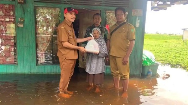 Puluhan Rumah di Desa Hiyung Terendam, Camat Tapin Tengah: Banjir Sudah 6 Hari