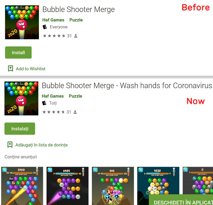 Aplikasi Android di Google Play Store Memanfaatkan Wabah Coronavirus