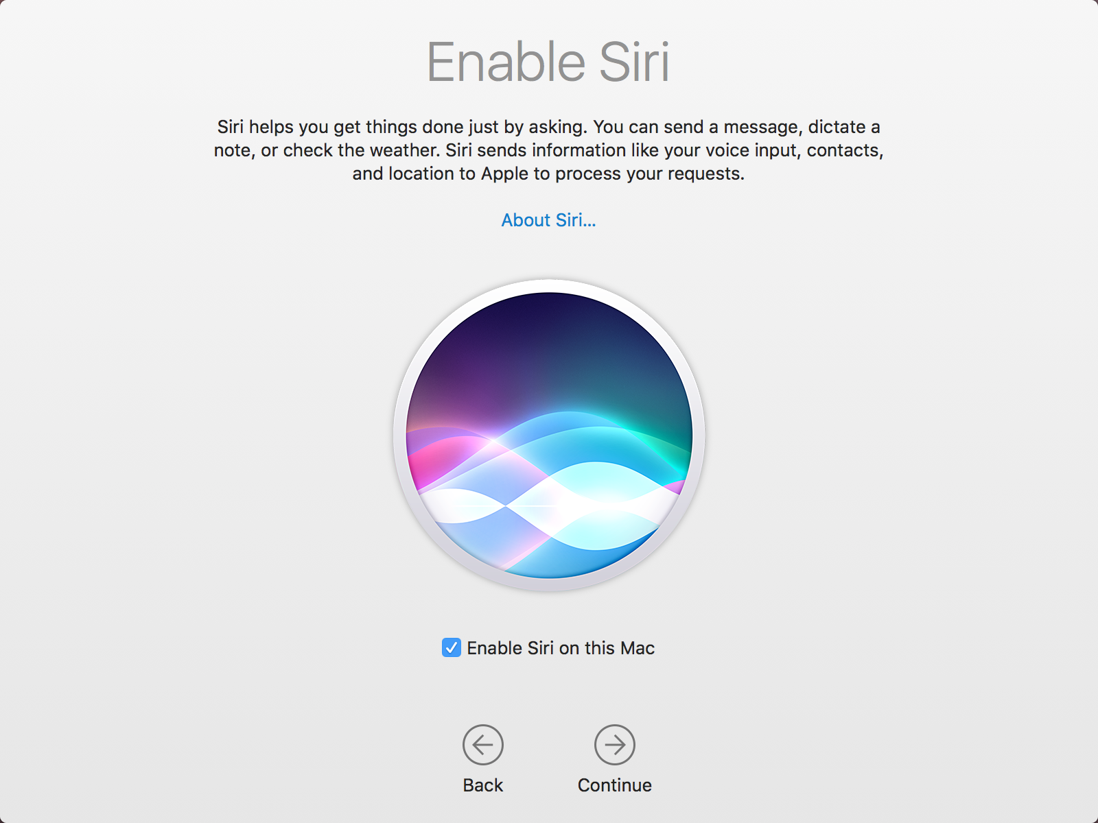 Siri on macOS Sierra