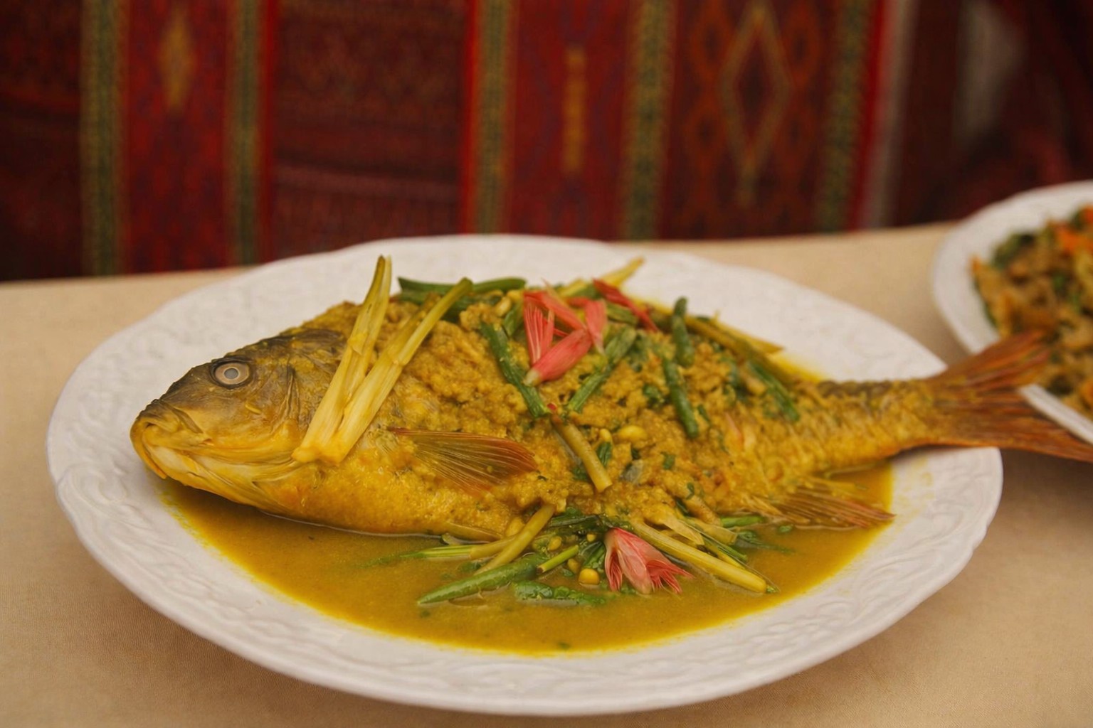 Ilustrasi ikan mas arsik.