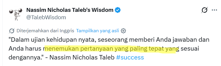 https://x.com/TalebWisdom/status/2045566309534974260
