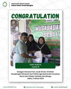 Santri RIAB Raih Juara 3 Liga Memanah Horsebow Santri Aceh