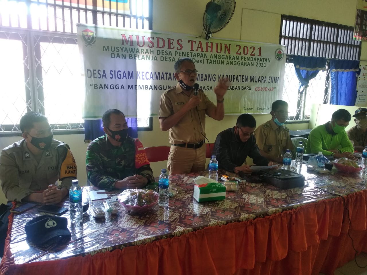 Kegiatan Musrenbangdes yang di gelar Desa Sigam, Kecamatan Gelumbang, Muara Enim