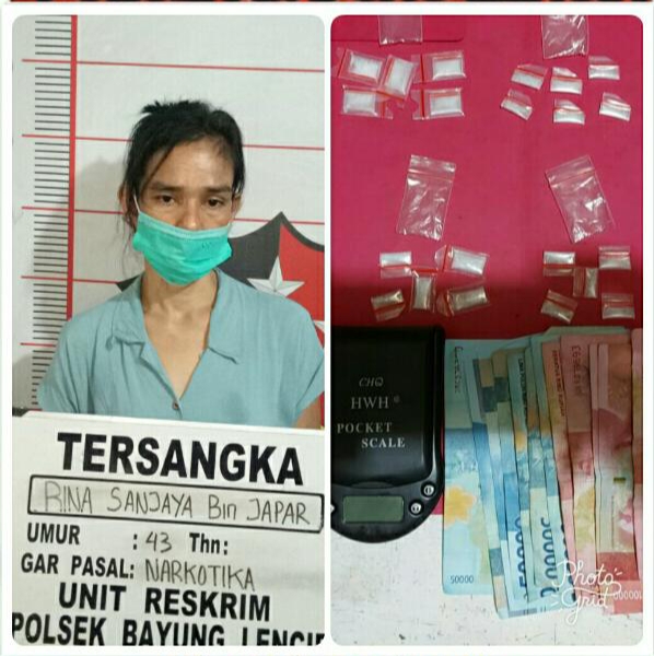 Tersangka IRT berhasil di bekuk Polres Muba. (Foto : Ist Polres Muba)